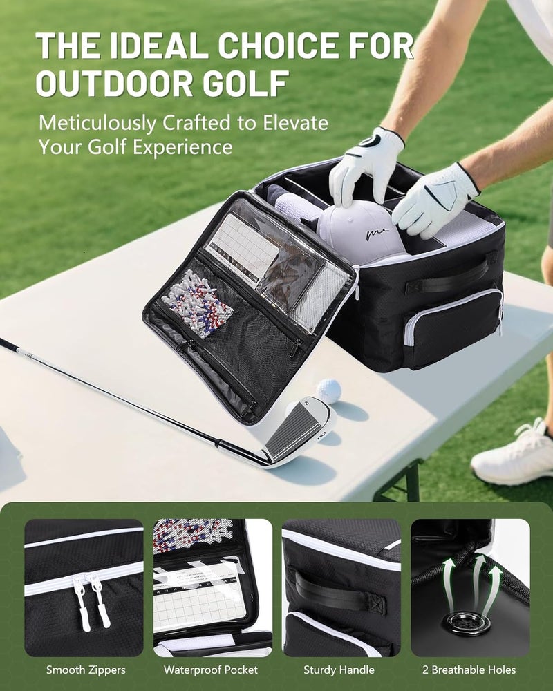 BRANTMAKER Golf Trunk Organizer, Golf Accessories for Men/Women to Storage Stuff and Gear, Cool Gifts for Golfers, Dad, Him/Her, Birthday or Father’s Day - Image 5